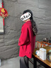 羅蒙（ROMON）媽媽春秋裝毛呢外套2025新款中老年女裝大碼寬松上衣秋冬針織開衫 藍(lán)色 XL  （建議105-120斤） 曬單實拍圖