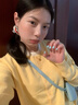 乖甜星韓系2025新款假兩件短外套女針織衫春季長袖軟糯奶黃色毛衣開衫女 黃色版 L 建議105-115斤 曬單實拍圖