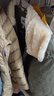 森馬（Semir）棉服女拼接毛絨翻領(lǐng)溫柔百搭2024冬季寬松棉衣復古風(fēng)109724112003 曬單實(shí)拍圖