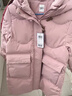 巴拉巴拉童裝兒童羽絨服女童冬季長(zhǎng)款加厚保暖外套 紅色調(diào)00366 白鴨絨 100cm 充絨量109g 曬單實(shí)拍圖