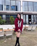 氧家圣誕新年穿搭蝴蝶結(jié)毛衣 仿水貂絨套頭女秋冬季氛圍感馬海毛針織 紅色 S 80-90斤 曬單實(shí)拍圖