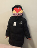 Jordan 耐克AJ童裝兒童羽絨服男女童冬季保暖外套 曬單實(shí)拍圖