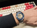 天梭（TISSOT）【官方授權店】新杜魯爾80自動(dòng)機械機芯鈦合金抗磁游絲瑞士手表 鏤空藍盤(pán)鋼帶T139.836.11.048.00 曬單實(shí)拍圖