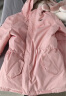 戴維貝拉（DAVE＆BELLA）女童羽絨服男童90絨保暖羽絨衣兒童冬裝幼兒新年寶寶冬季外出服 像皮粉DB16448 130 cm（建議身高120-130cm） 曬單實拍圖