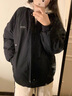 JEEP SPIRIT高檔羽絨棉服男冬季2025加厚短款棉襖假兩件棉衣男士外套男女同款 黑色 L 曬單實拍圖