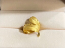 周生生足金愛(ài)情密語(yǔ)羽毛黃金戒指女款 三金傳承戒指 86820R計價(jià) 11圈 - 8.76克(含工費500元) 曬單實(shí)拍圖