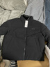 GXG男裝棉服夾克外套2024年冬季新品 黑色 165/S 曬單實(shí)拍圖