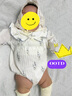 Yinbeler花邊彈力嬰幼兒帽公主遮陽(yáng)帽子春秋夏女童包頭帽兒嬰兒可愛(ài)太陽(yáng)帽 太陽(yáng)花刺繡米白 曬單實(shí)拍圖