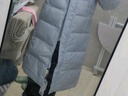 森馬（Semir）陳都靈羽絨服女長(zhǎng)款90%鴨絨顯瘦H版型防寒服24冬新款連帽三防外套 黑色(灰鴨絨)90001 L /165/88A 曬單實(shí)拍圖