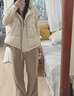 艾諾絲雅詩【商場同款】2024冬季新品羽絨馬甲輕薄白鴨絨羽絨服女31010010A 茶米色 S 曬單實(shí)拍圖