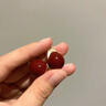伊燦酒紅色滴釉過(guò)年耳釘無(wú)耳洞耳夾設(shè)計(jì)高級(jí)感耳環(huán)2025年新款爆款耳飾 酒紅色滴釉過(guò)年耳夾 曬單實(shí)拍圖