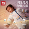 愛(ài)貝迪拉（AIBEDILA）嬰兒睡袋秋冬竹棉暖姜恒溫寶寶兒童防踢被分腿睡衣中厚S碼藍 曬單實(shí)拍圖