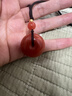 紀梵蒂 GEFIODEY南紅瑪瑙平安扣吊墜正品川料柿子紅滿色滿肉南紅掛件高檔項鏈男女 天然南紅平安扣【小號】假一賠十 曬單實拍圖