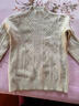 鄂爾多斯市羊絨衫女秋冬新款半高領(lǐng)麻花毛衣寬松羊毛針織打底衫 原絨米 L 曬單實(shí)拍圖