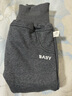 貝肽斯寶寶加絨褲子春秋外穿薄絨嬰兒大屁屁PP褲男女童幼兒保暖褲 深灰-baby 100 cm 曬單實(shí)拍圖