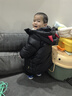 嘟嘟家【四級防水】?jì)和t色羽絨服中長(cháng)款寶寶鴨絨外套加厚冬季男童冬裝 黑色 90 （充絨量73.9G） 曬單實(shí)拍圖