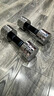 DEFIT電鍍可調(diào)啞鈴男女士健身家用可調(diào)節(jié)重量訓(xùn)練器材練臂肌小啞鈴 冰藍(lán)銀輝 5KG一對(duì) 附贈(zèng)防滑膠圈 曬單實(shí)拍圖