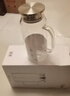樂(lè )扣樂(lè )扣冷水壺帶手柄玻璃透明涼水壺大容量冰箱家用耐高溫辦公室茶壺1.6L 透明1.2L 曬單實(shí)拍圖