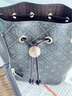 Tory Burch 湯麗柏琦 T MONOGRAM 斜挎水桶可可包TB 168805 黑咖色 200 OS 曬單實(shí)拍圖