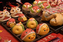 優(yōu)膳坊周歲花饃龍寶寶花樣饅頭兒童抓周布置拍照道具百歲儀式用品花餑餑 龍寶寶雙醒獅12件套 曬單實拍圖