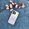 葵也適用蘋(píng)果16promax手機(jī)殼玻璃防摔iphone15全包可愛(ài)網(wǎng)紅女硬殼 草紫色貝殼紋珍珠蝴蝶送品牌膜 iPhone15ProMax 曬單實(shí)拍圖