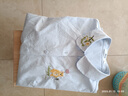 熙世界sllsky小熊刺繡襯衣女長(cháng)袖2025秋新款文藝休閑襯衫減齡氣質(zhì)上衣 晴天藍 S 曬單實(shí)拍圖