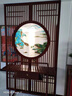 聚沁源蘇繡刺繡屏風(fēng)實(shí)木隔斷客廳進(jìn)門(mén)入戶(hù)玄關(guān)新中式簡(jiǎn)約現代雙面刺 胡桃木+雙面蘇繡 120x210cm 曬單實(shí)拍圖