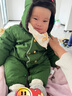 優(yōu)娜逗嬰兒軍棉大衣秋冬款套裝加絨加厚棉襖男寶寶0-13個(gè)月冬季外出爬服 軍大衣（軍綠色）送帽子+小背包 90cm 90碼適合20-25斤 曬單實(shí)拍圖