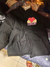 FOX.G棉服男棉衣棉襖男士羊羔絨外套冬季衣服男裝秋冬襖男款冬裝襖子 羊羔絨棉服兩面穿黑色 XL 【建議130-150斤】 曬單實(shí)拍圖