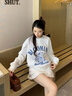 Teenie Weenie小熊女裝衛(wèi)衣2025春季新款休閑復古時尚圓領慵懶上衣 象牙白 XS 曬單實拍圖