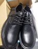 北沐晨加肥加大碼男士皮鞋48碼特大號男鞋英倫厚底德比鞋保安正裝結婚鞋 黑色四季款皮鞋 48 曬單實(shí)拍圖
