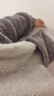 果殼（Gukoo）情侶睡衣冬款毛絨女家居服保暖連帽卡通睡袍男 米奇淺灰睡袍 M 曬單實(shí)拍圖
