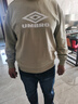 茵寶（Umbro）官方多彩運(yùn)動(dòng)衛(wèi)衣新款復(fù)古圓領(lǐng)男女同款長(zhǎng)袖上衣 麥綠卡其 L 曬單實(shí)拍圖