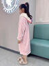 女童浴巾睡袍秋冬睡衣珊瑚絨女孩加厚加絨冬天兒童浴袍長(cháng)款公主風(fēng) LDE6644琳娜貝兒【保暖珊瑚絨】 大童S碼【體重70-85斤拍這】 曬單實(shí)拍圖