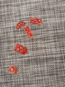 裴南葦中國(guó)風(fēng)祝福語(yǔ)字牌耳飾掛件鑰匙扣吊墜diy飾品配件學(xué)生小禮物掛飾 福+扇子+招財(cái)+喜樂(lè)+心想事成 各1只（共5只） 曬單實(shí)拍圖
