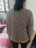 俞兆林七分袖媽媽上衣新款春裝純棉開(kāi)衫印花洋氣50-60歲女士母親節禮物 粉色 2XL 125-135 曬單實(shí)拍圖