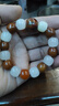 觀玉戰(zhàn)國紅瑪瑙鼓珠隔珠桶珠隔片手串diy配件星月菩提頂珠腰珠配件 直徑15-16mm偏紅 曬單實(shí)拍圖