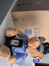 蜀黍家交警小熊公仔警察小熊正品鐵騎警官熊反光條騎行服玩偶 證件熊(33cm 藍襯男款）+墨鏡 定制款（客服備注） 曬單實(shí)拍圖