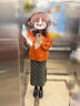 CHIC VEN 2025春季新款甜酷風高腰開叉格紋半身裙直筒裙長裙女chicven 灰綠 M 曬單實拍圖