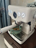 柏翠咖啡機意式濃縮醬香拿鐵15Bar家用小型辦公室全半自動(dòng)蒸汽打奶泡PE3828WH白色 海鹽白 曬單實(shí)拍圖