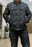 利郎純棉提花牛仔夾克男外套24秋季男士上衣 牛仔黑 170/88A  曬單實(shí)拍圖