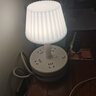 雅奈捷智能LED聲控語音控制臥室臺(tái)燈床頭燈桌面床頭柜收納插座小夜燈 551語音 白色 四插位 0.8米 曬單實(shí)拍圖