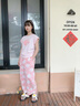 巴拉巴拉女童童裝短袖套裝夏季兒童2025新款夏裝中大童純棉兩件套速干舒適 粉紅60016 160 曬單實(shí)拍圖