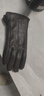 恒源祥真皮手套女士冬加厚加絨短款開(kāi)車(chē)騎車(chē)韓版海寧羊皮手套觸屏禮盒裝 棕色加絨(觸屏) L 大號 曬單實(shí)拍圖