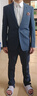 杉杉西服套裝男士修身職業(yè)正裝西裝套裝商務伴郎服新郎服禮服男裝彈力 曬單實拍圖
