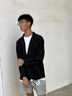 啄木鳥（TUCANO）西服西裝外套男四季款商務(wù)休閑純色正裝職業(yè)裝單西男裝 黑色 XL 曬單實拍圖