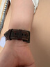istrap適用蘋(píng)果手表表帶apple watch腕帶男士真皮瘋馬牛皮S11/10/9/8/7/6/SE新款iWatch ultra3/2手表帶 巧克力【黑色配件 44/45/46MM表盤(pán)【適用Wat 曬單實(shí)拍圖