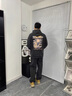 威覺牛仔褲男款春秋夏季直筒寬松青少年長褲2025男生闊腿休閑褲子男 黑灰色 XL碼（110斤-145斤） 曬單實拍圖