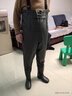 晟防下水褲水褲雨褲帶雨鞋防水衣服半身全身連體叉捕抓魚勞保皮褲 曬單實(shí)拍圖