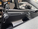 派凡 雙機位車(chē)載平板支架汽車(chē)用ipad中控屏幕懸浮磁吸鋁合金前排專(zhuān)用手機車(chē)內導航支撐固定底座配件 雙機位-重力夾款+H款夾子【手機平板通用】 曬單實(shí)拍圖